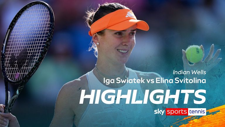 Highlights of the Indian Wells match between Iga Swiatek and Elina Svitolina.