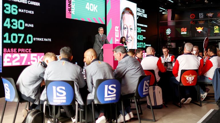 The Hundred's first player auction was held in London