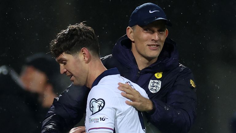 England's John Stones and boss Thomas Tuchel