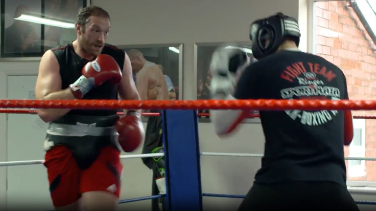 Tyson Fury sparring Rico Verhoeven