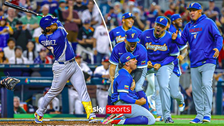Venezuela defeat USA at WBC in Miami.