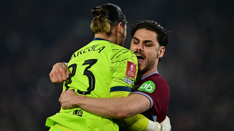 Konstantinos Mavropanos won it in the shoot-out for West Ham