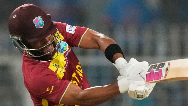 West Indies' captain Shai Hope (AP Photo/Bikas Das)