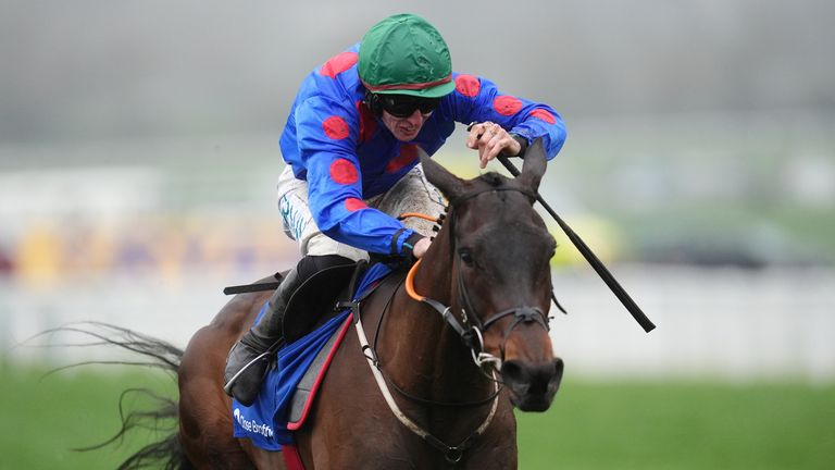 Wodhooh ridden Jack Kennedy by wins the Close Brothers Mares' Hurdle on day three of the 2026 Cheltenham Festival