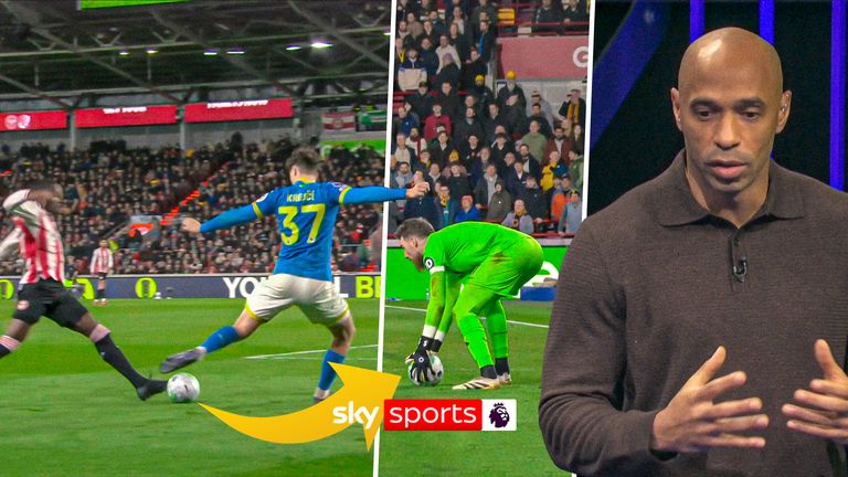 Thierry Henry suggests Wolves were lucky to get away with an apparent back pass in the build-up to Adam Armstrong's goal, as VAR deemed it not to be in the attacking phase. 