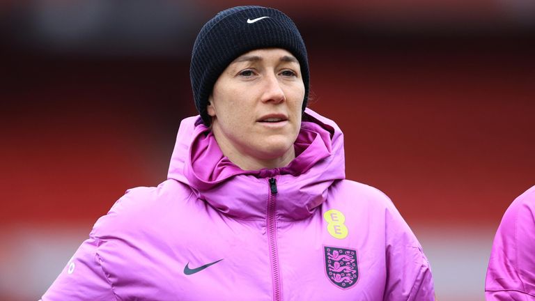 Lucy Bronze pictured at the City Ground ahead of England's qualifier with Iceland