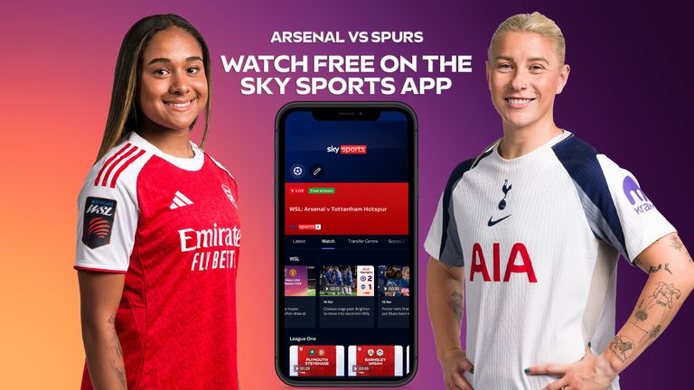 Watch Arsenal vs Spurs via a free live stream on the Sky Sports app