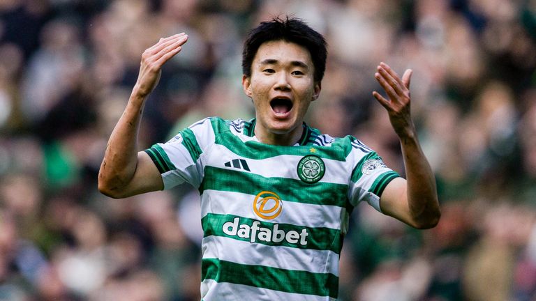 Celtic's Yang Hyunjun celebrates scoring