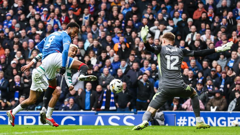 Rangers' Youssef Chermiti scores to make it 2-0