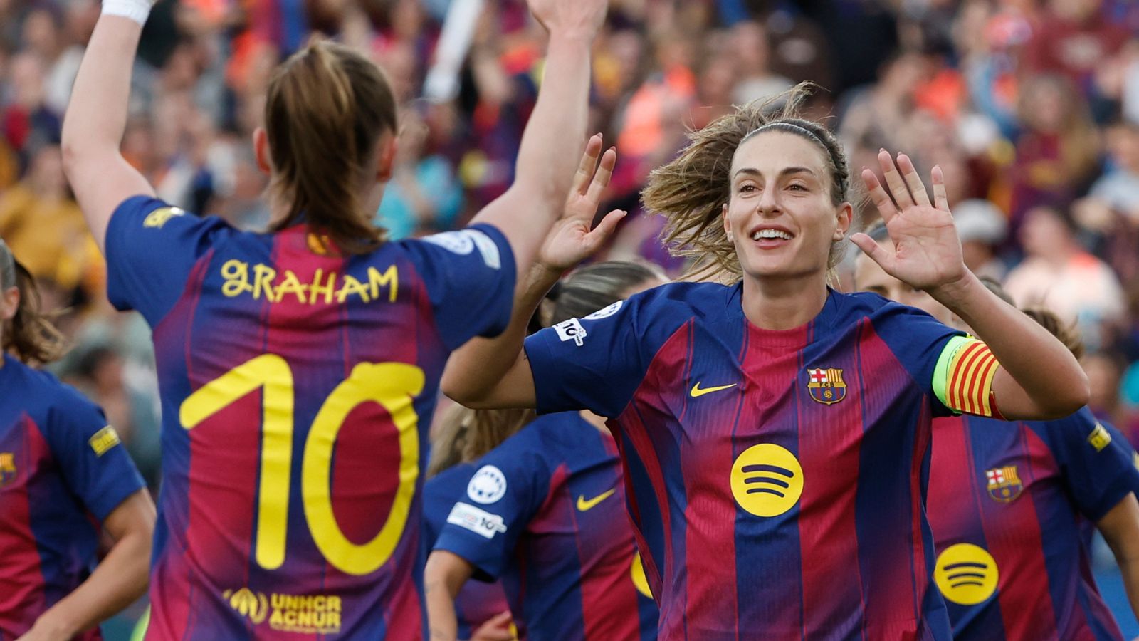 Barcelona 6-0 Real Madrid (Agg 12-2): Barca celebrate Spotify Camp Nou return by thumping Clasico rivals in Women’s Champions League