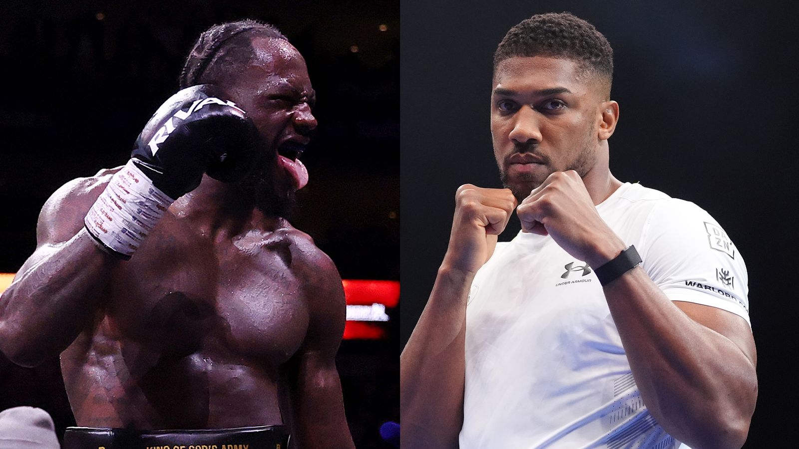 Deontay Wilder tells Anthony Joshua 'let's get it on' following post-fight exchange between heavyweight fighters