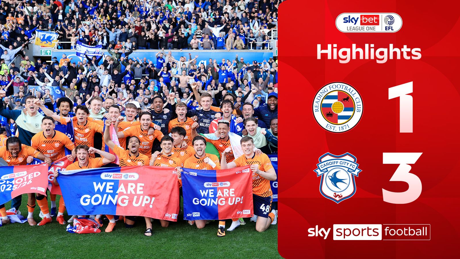 Reading 1-3 Cardiff City | League One Highlights