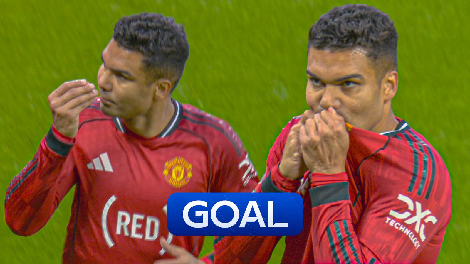 Casemiro heads home for Man Utd against Brentford!