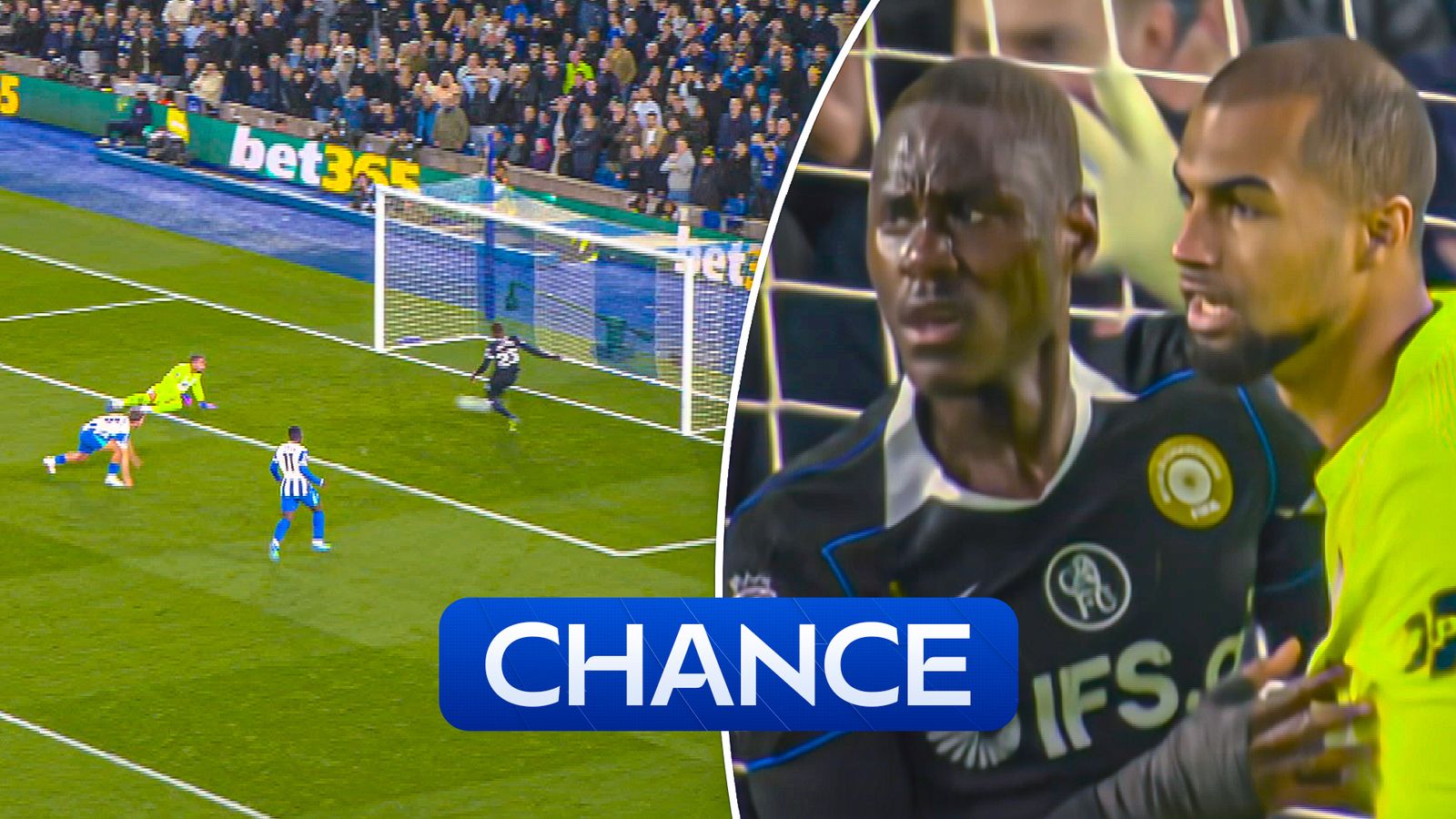 Brighton go close to doubling advantage as Chelsea hang on!