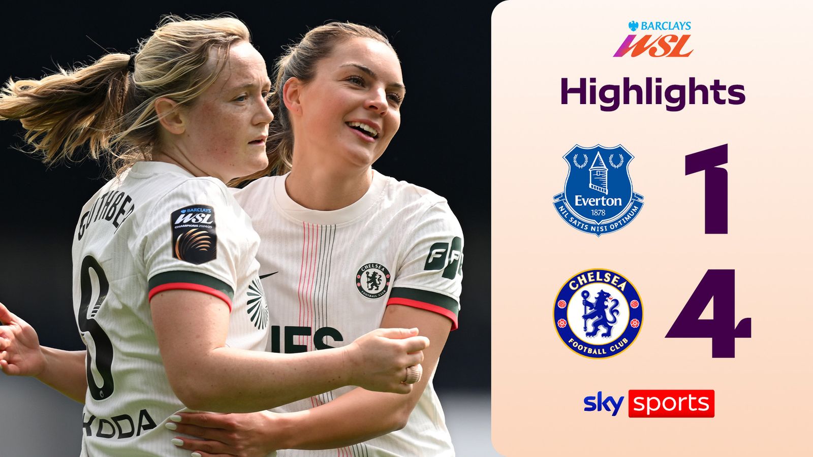 Everton 1-4 Chelsea | Women's Super League highlights