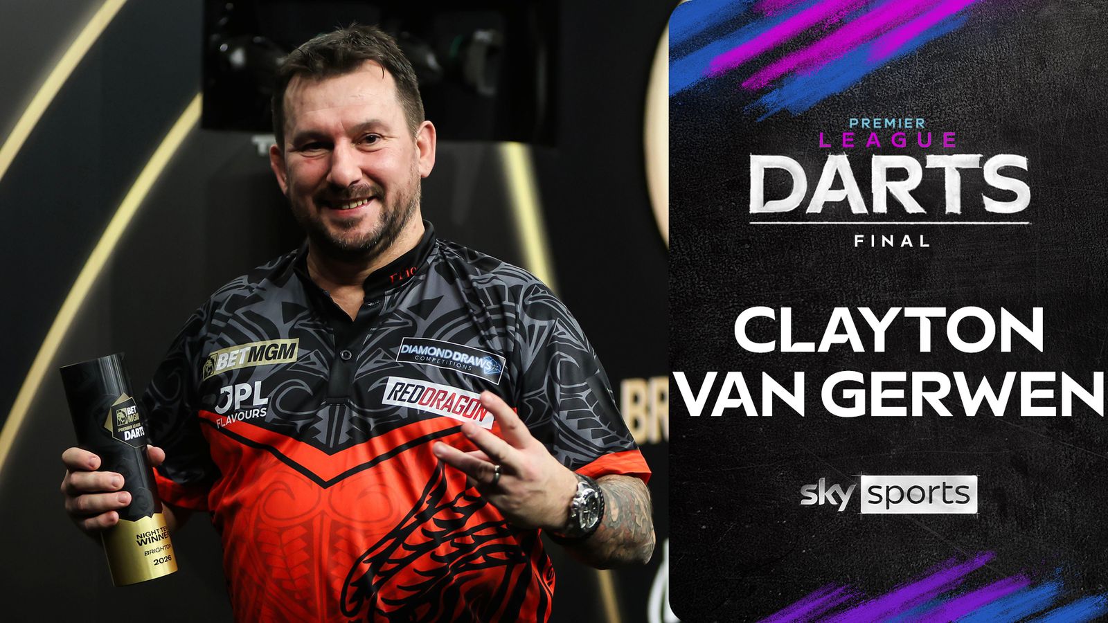 Jonny Clayton vs Michael van Gerwen | Premier League highlights