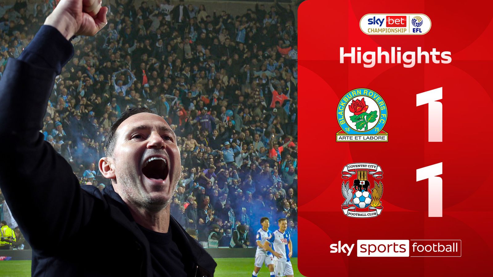 Blackburn Rovers 1-1 Coventry City: | Championship highlights
