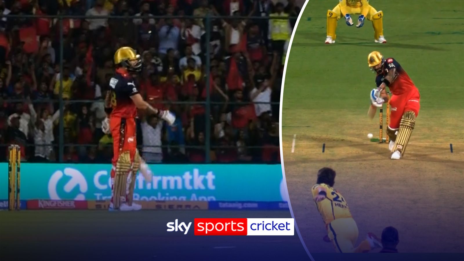 Virat Kohli hits HUGE no-look six in the Indian Premier League!