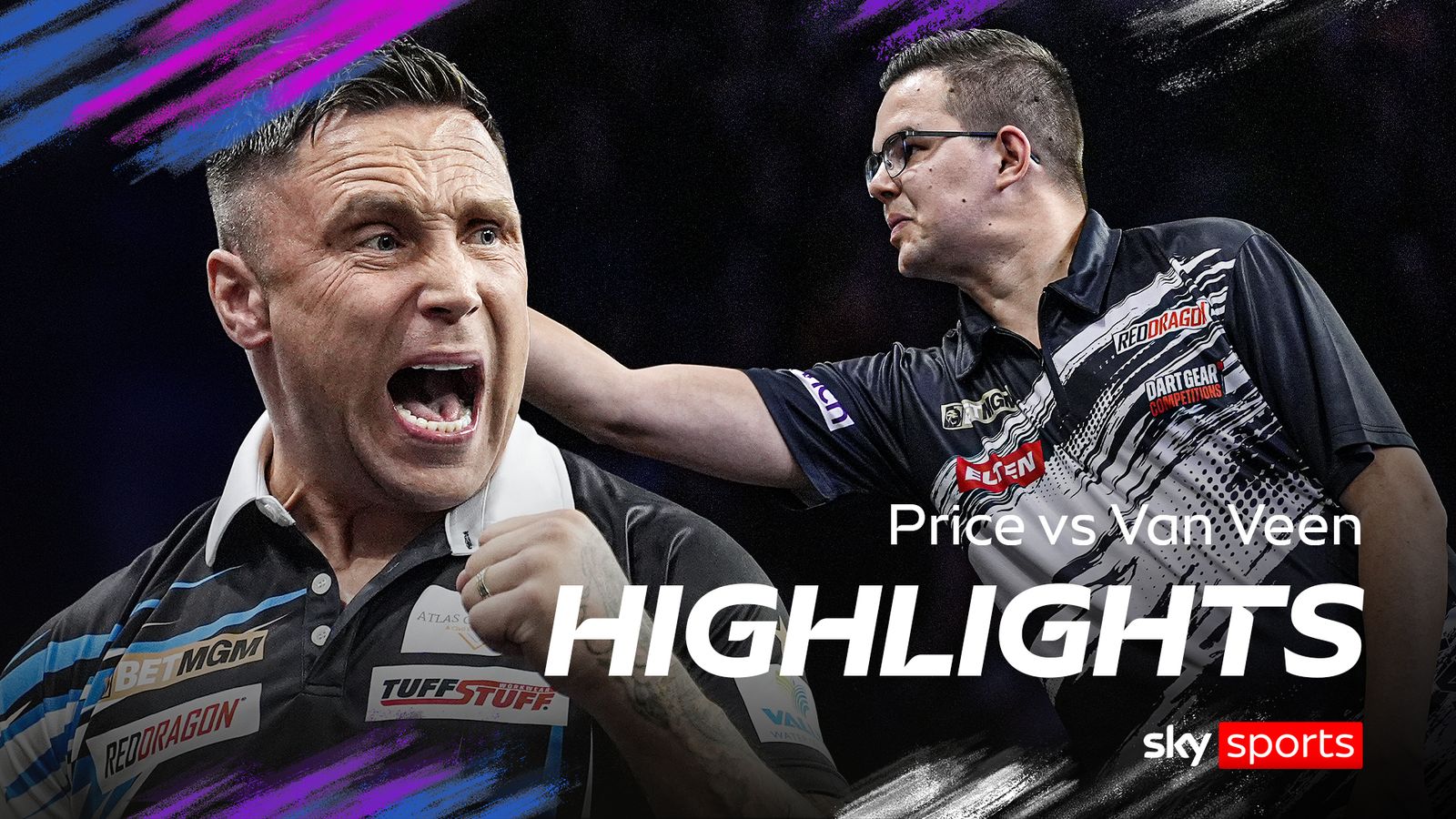 Premier League Darts Manchester: Gerwyn Price vs Gian van Veen highlights