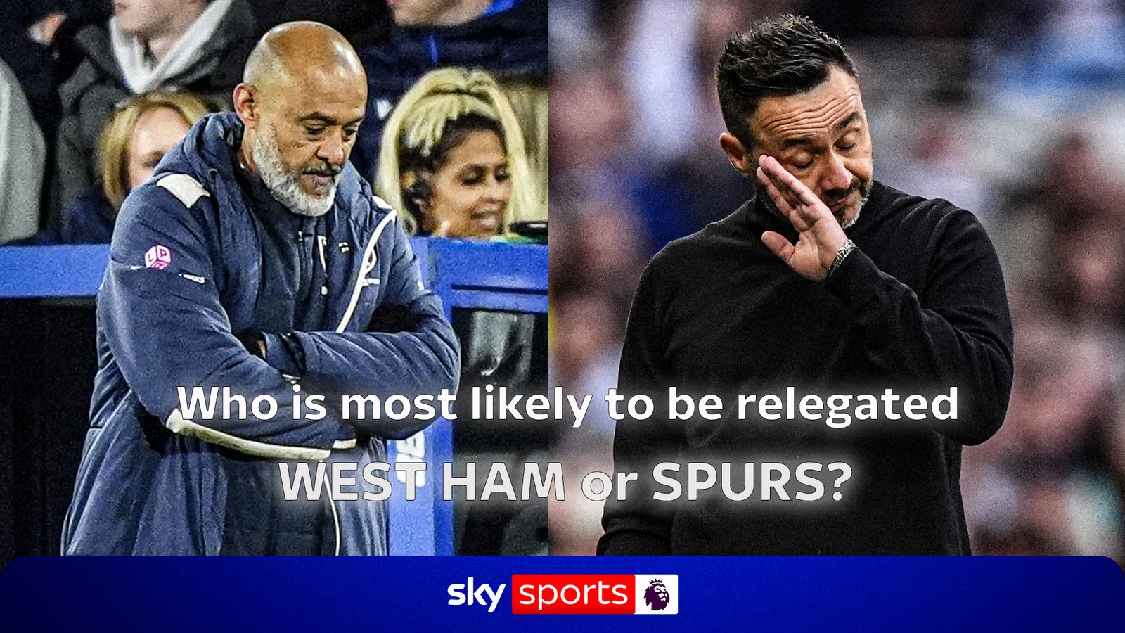 Between the Lines | Who more likely to be relegated - West Ham or Spurs? - Sky Sports