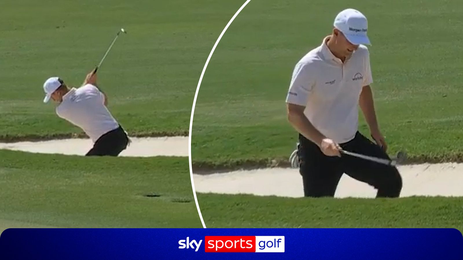 Justin Rose shanks bunker shot into water at Miami Championship: 'Oh my goodness!'