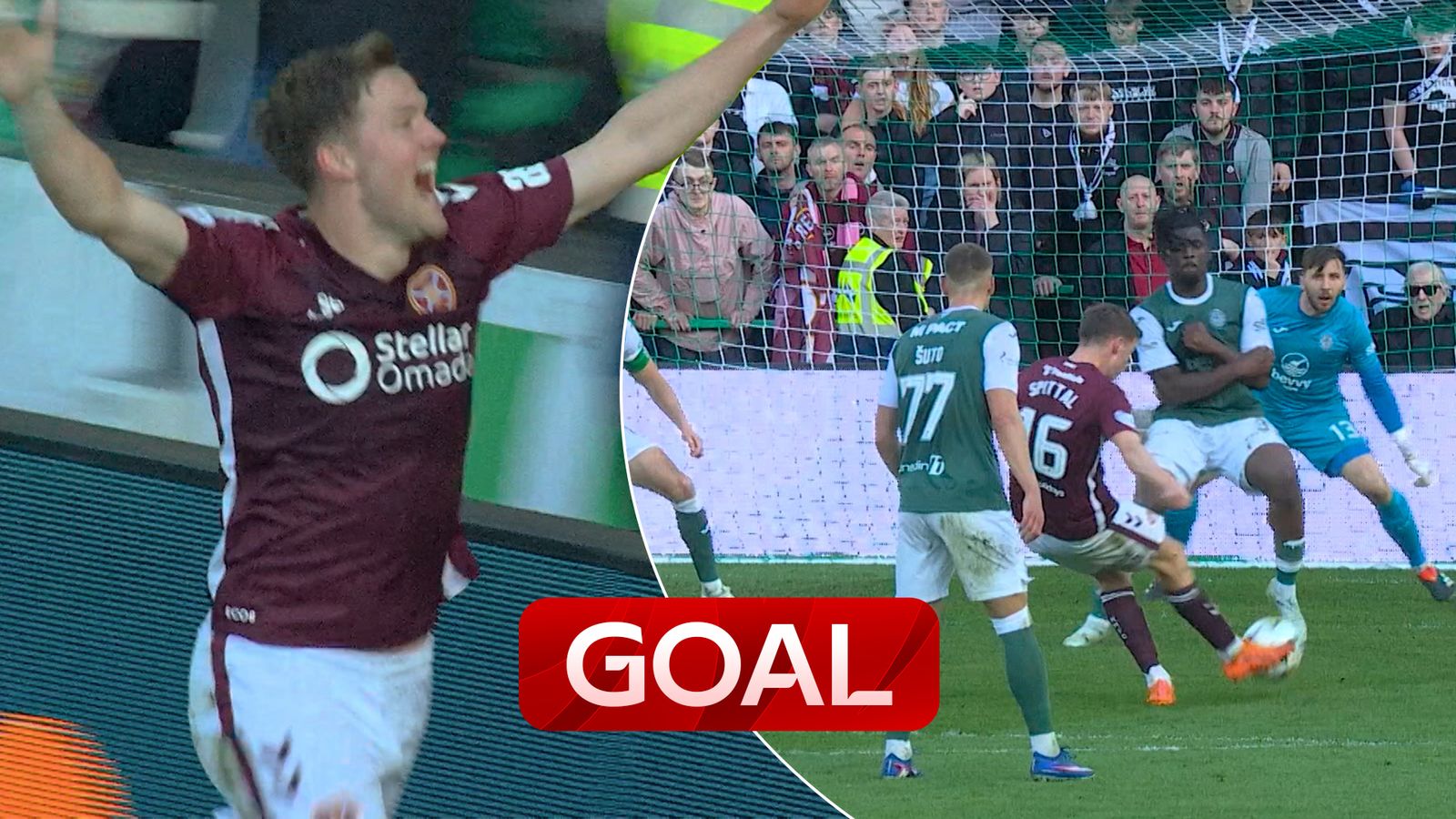 Hibernian vs Hearts: Blair Spittal puts Hearts in front late in Edinburgh derby!