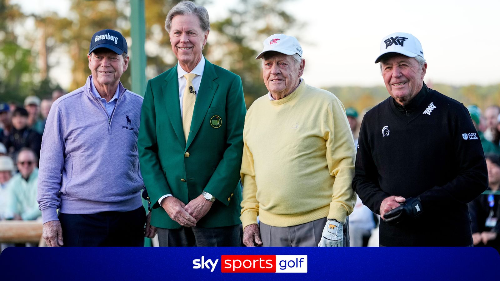 The Masters: Jack Nicklaus entertains crowd as honorary starters get tournament underway!