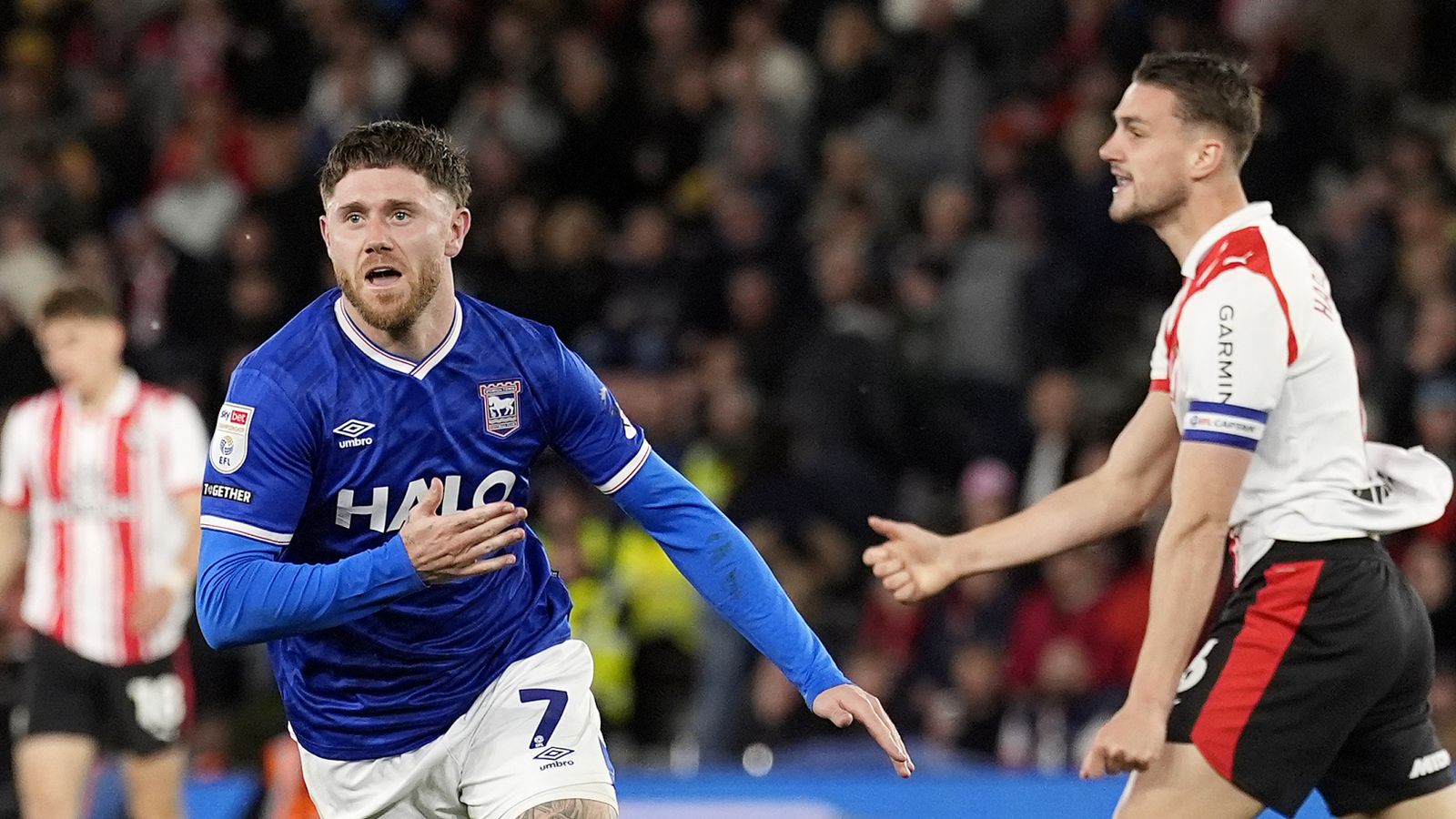 Southampton 2-2 Ipswich: Jack Clarke earns late point for Tractor Boys to take Championship promotion race to final day