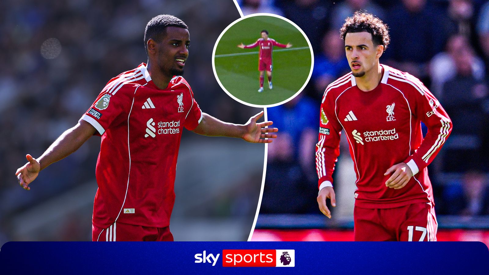 Everton vs Liverpool: Curtis Jones' disapproval at Alexander Isak's lack of pressing