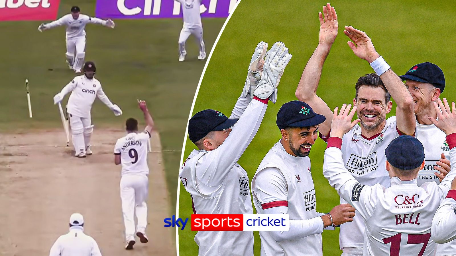 County Championship: James Anderson takes five-wicket haul in season opener for Lancashire