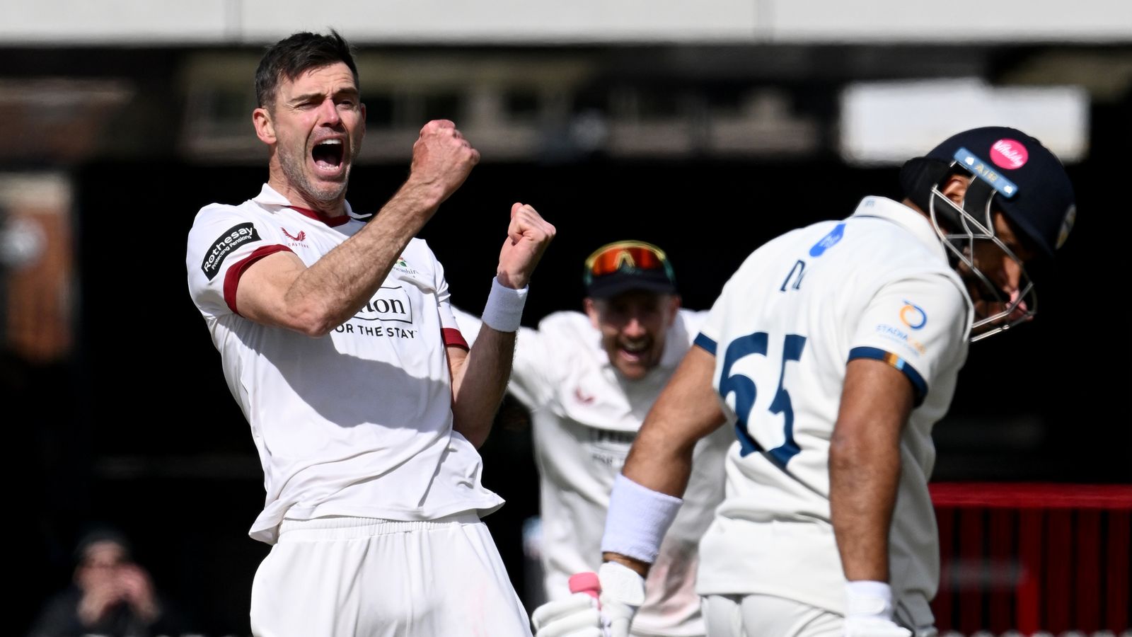 County Championship: Vintage James Anderson display inspires Lancashire victory over Derbyshire
