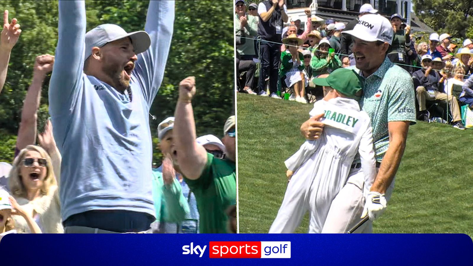 Nog twee azen! Clark & Bradley vergroten hun hole-in-one-telling in de Masters Par 3 Contest!