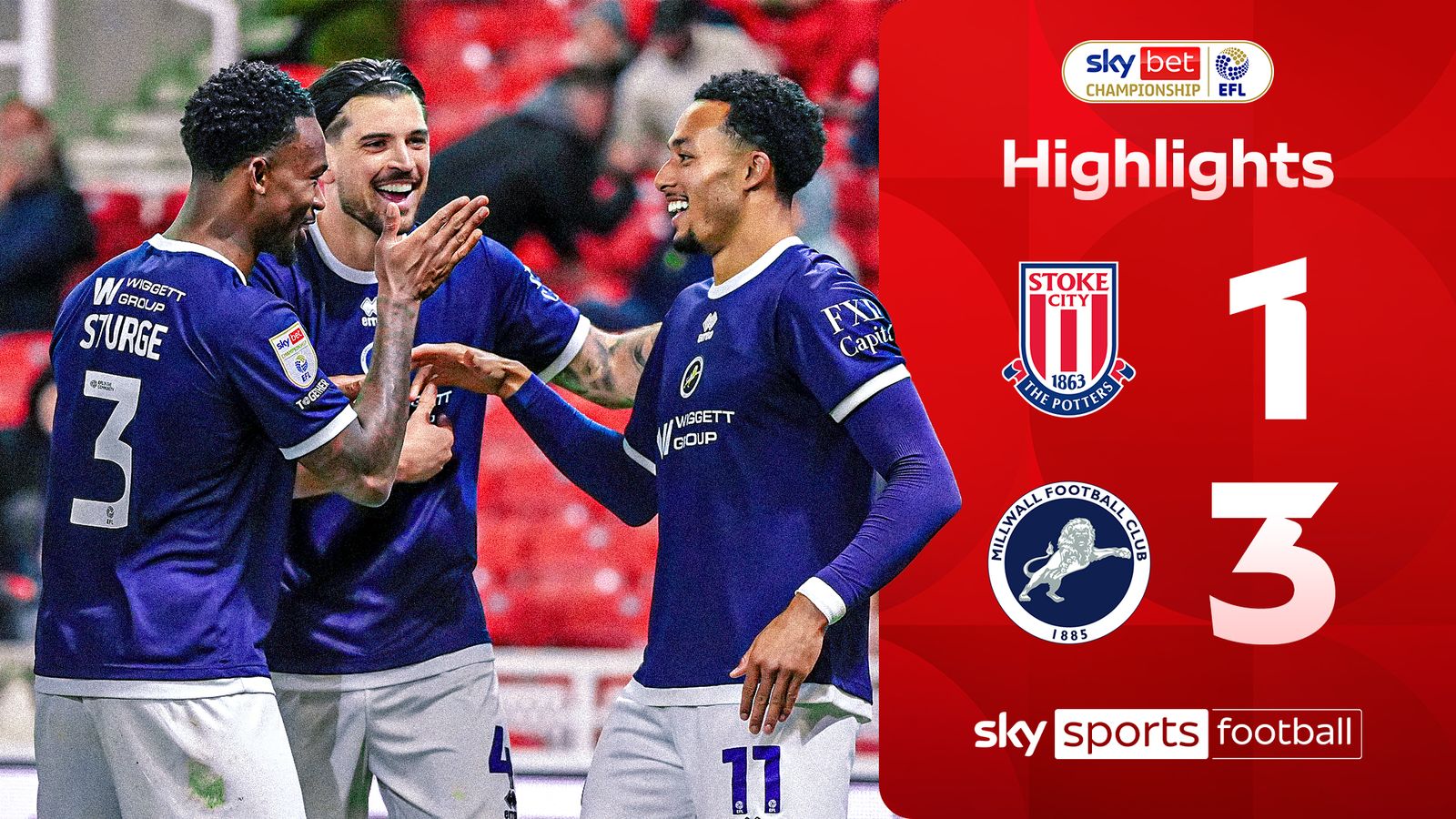 Stoke City 1-3 Millwall | Championship highlights