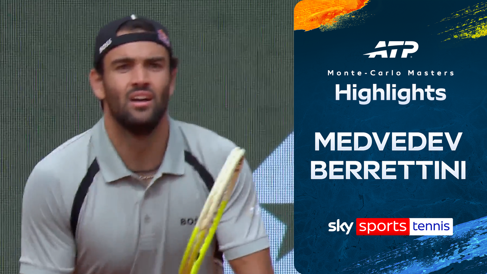 Daniil Medvedev vs Matteo Berrettini | Monte Carlo Highlights