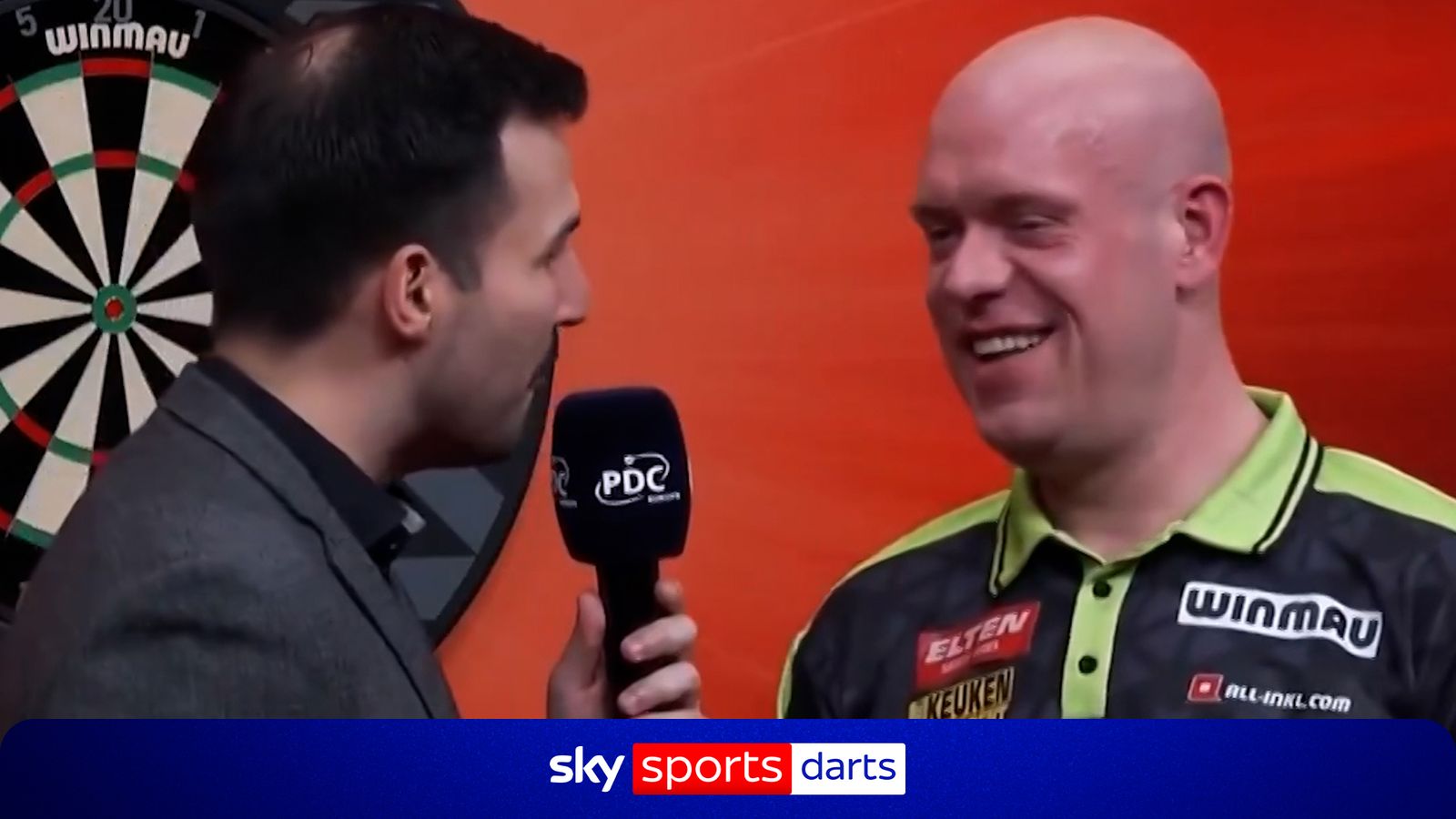 Michael van Gerwen tears into Michael Unterbuchner at European Darts Grand Prix