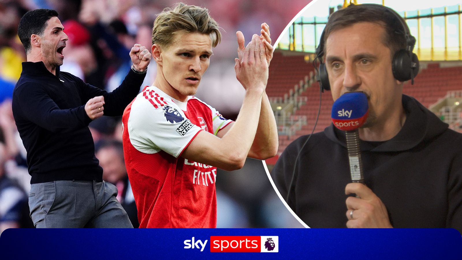 Gary Neville on Arsenal nerves | 'You can feel the edginess... If they get over the line they're gonna have to be wheelbarrowed over it!'