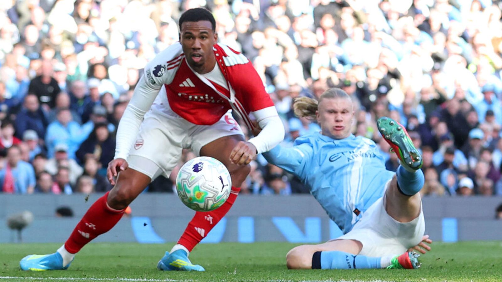Ref Watch LIVE! Should Arsenal defender Gabriel have been sent off at Man City? Premier League decisions analysed