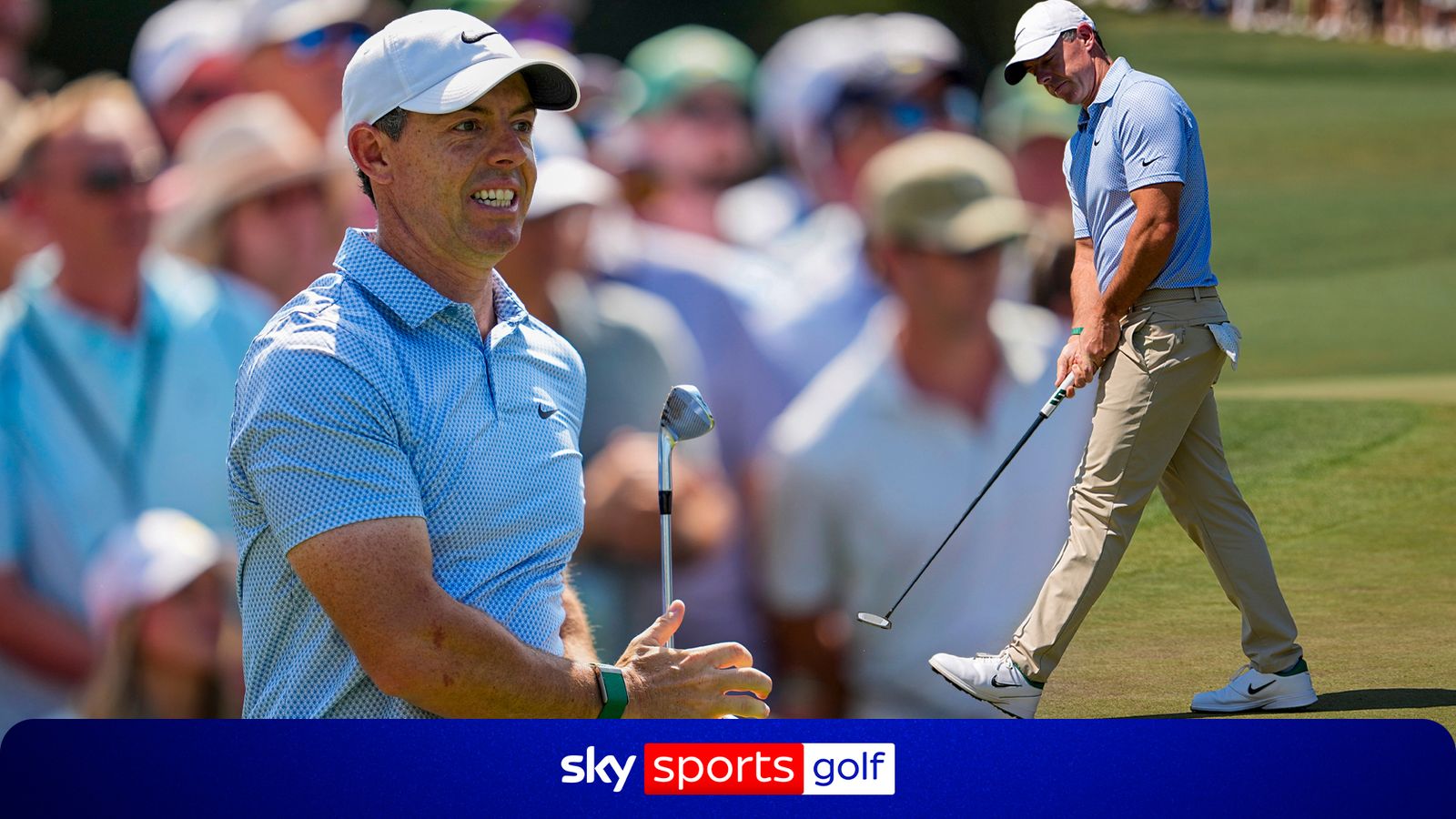 McIlroy kwam tot een rally in de eerste negen wedstrijden en bleef in de strijd voor de Masters