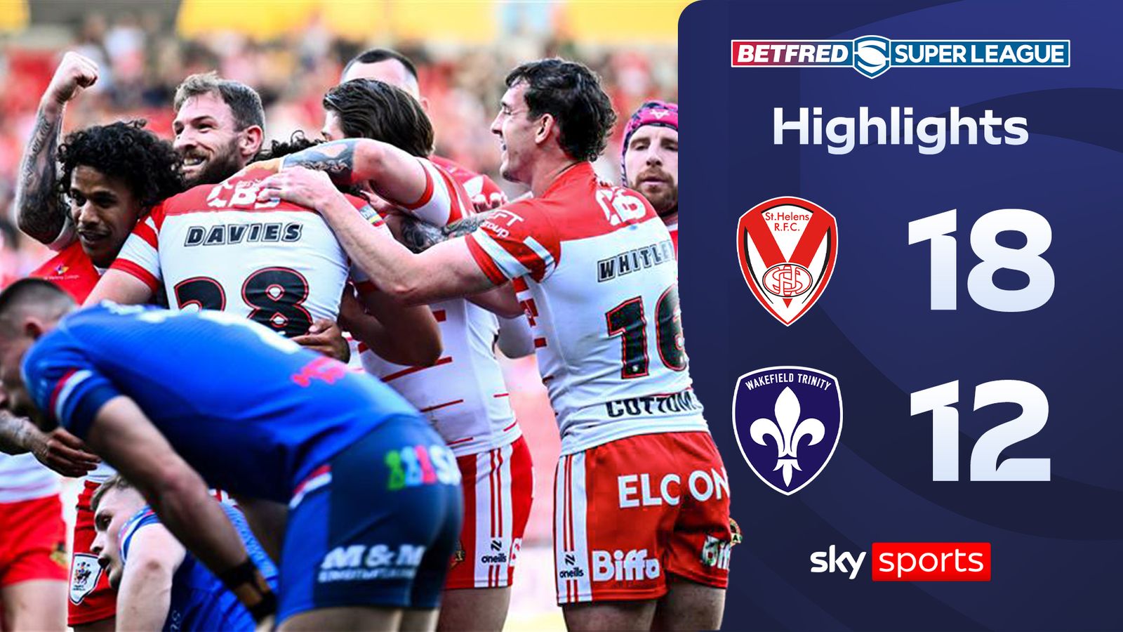 St Helens 18-12 Wakefield Trinity | Super League highlights