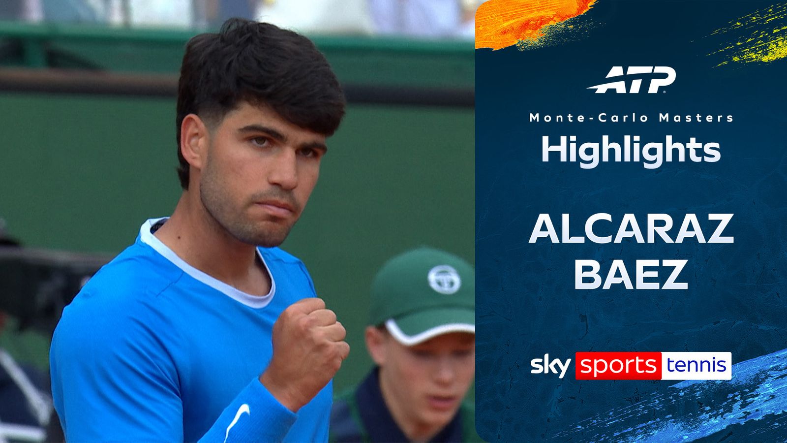 Carlos Alcaraz vs Sebastian Baez | Monte Carlo Highlights