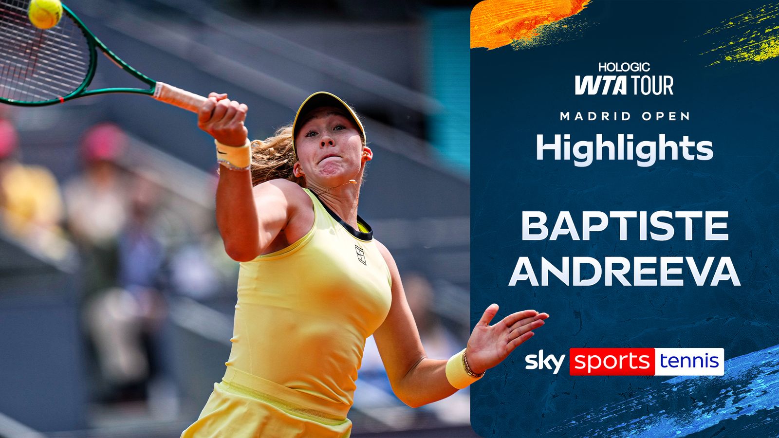 Hailey Baptiste vs Mirra Andreeva | Madrid Open highlights