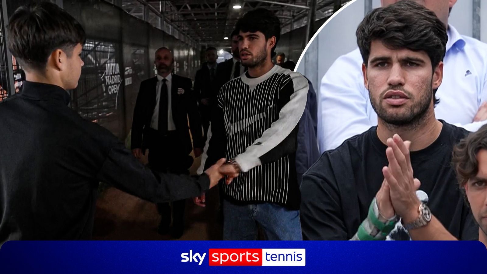 Tennis: Carlos Alcaraz spotted cheering on younger brother during U16 Madrid Open