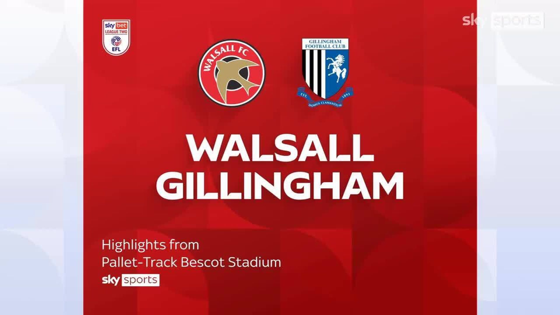 Walsall 2-2 Gillingham