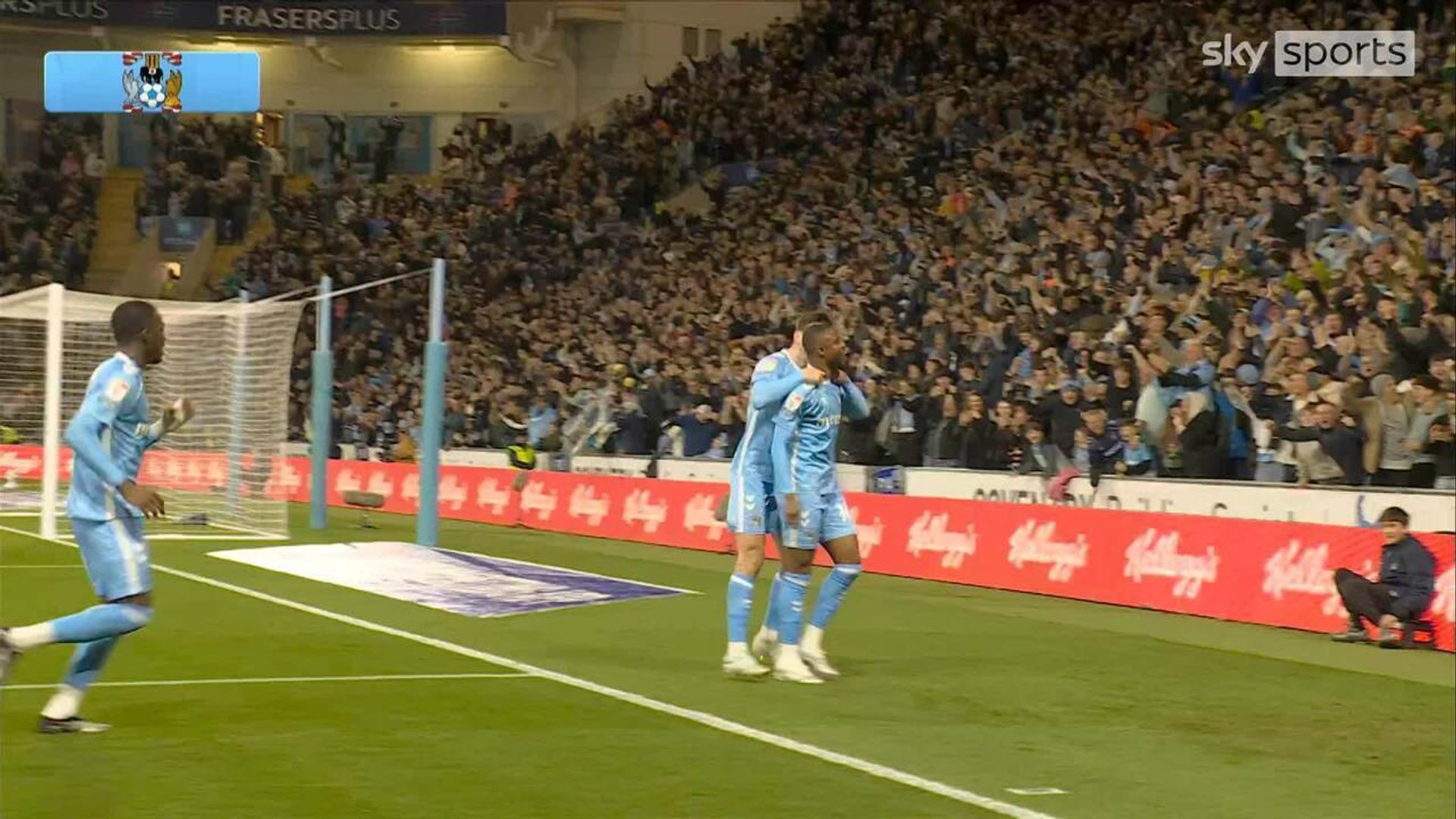 'This place explodes with joy!' | Onyeka fires Coventry into the lead!