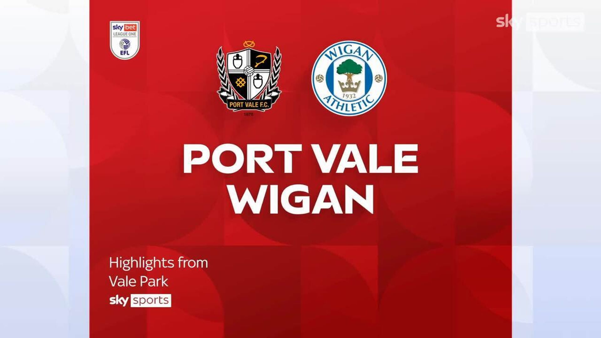 Port Vale 0-0 Wigan