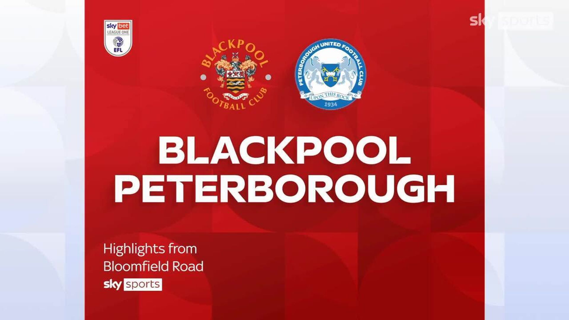 Blackpool 3-1 Peterborough