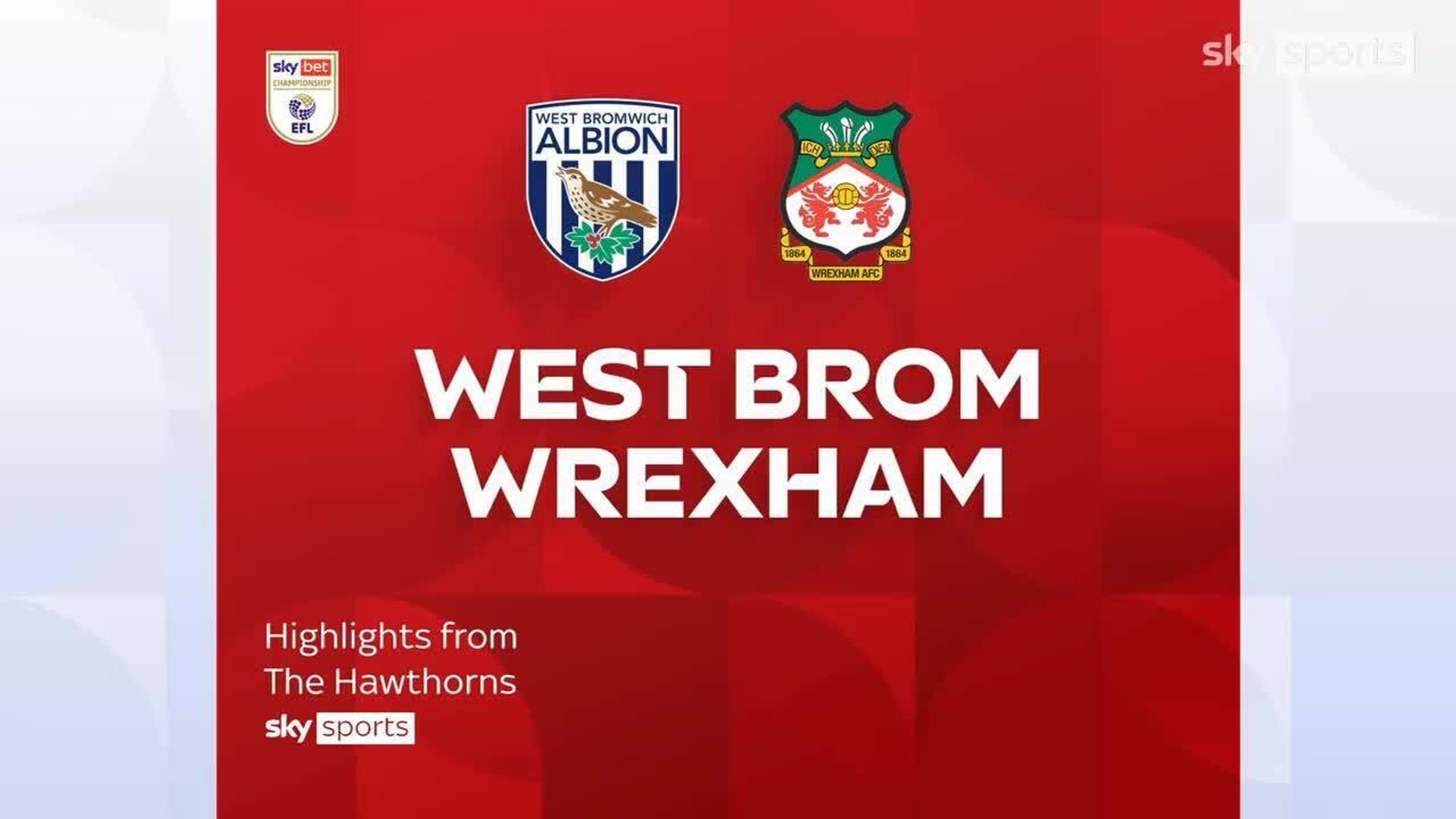 West Brom 2–2 Wrexham