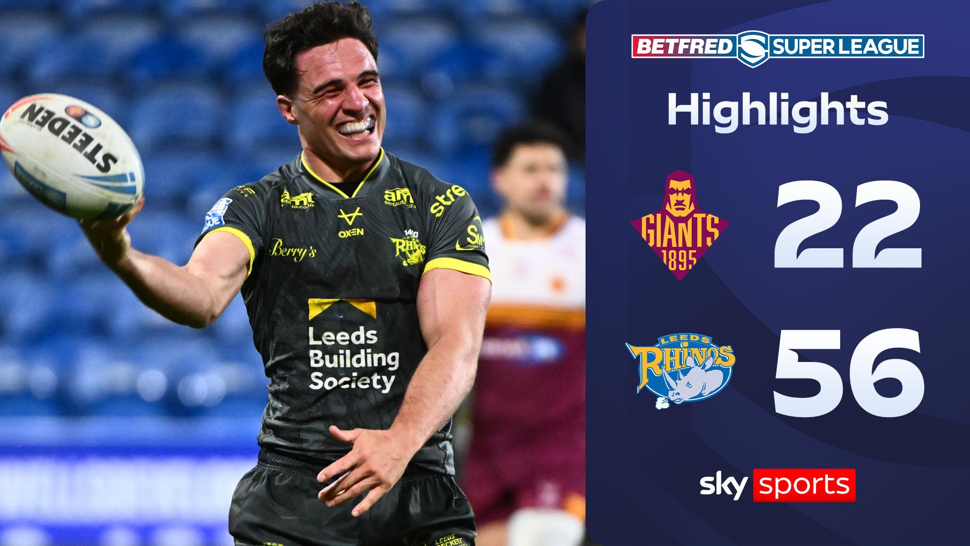 Croft runs riot with FOUR tries as Leeds crush Huddersfield!