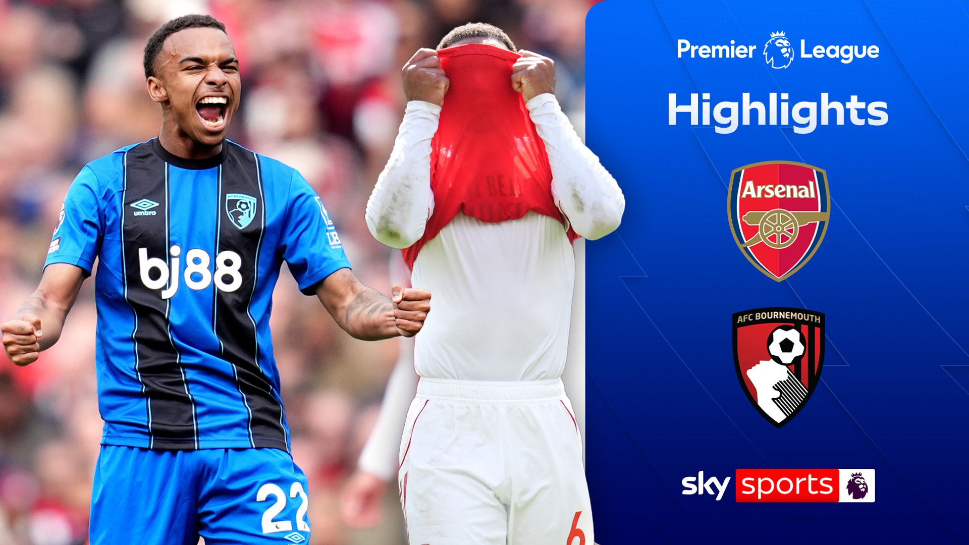 Arsenal suffer huge title blow in home defeat to Bournemouth