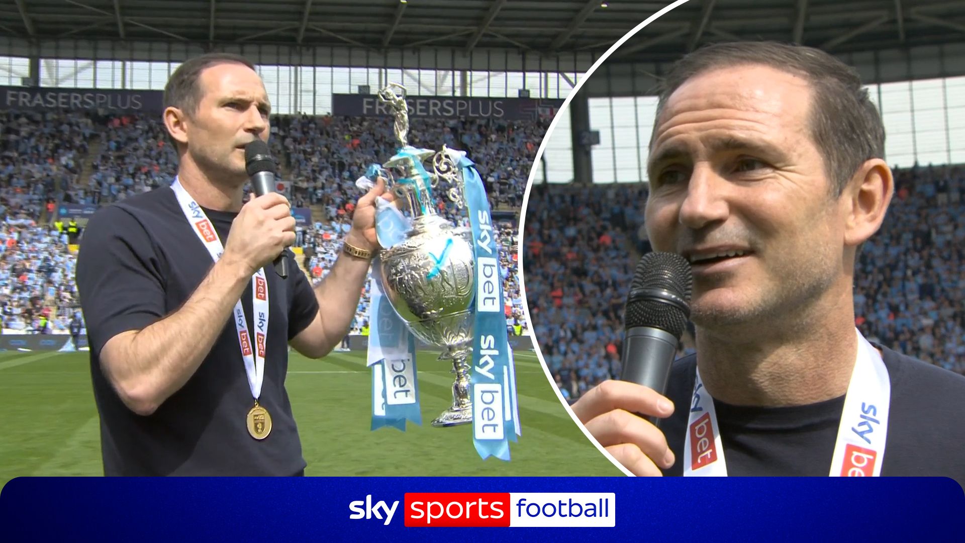 'You've gone through everything' | Lampard thanks Coventry fans after trophy lift